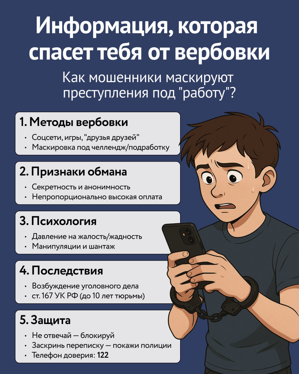 Информация которая спасет тебя от вербовки